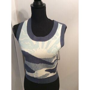 New NWT Medium Sun rise Sleeveless Vest Blues Women's